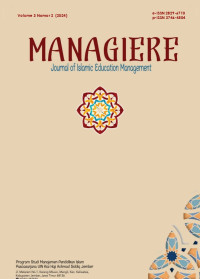 Managiere : journal of Islamic Education Management volume 1 no 1-2 tahun 2022, volume 2 no 1-2 tahun 2023