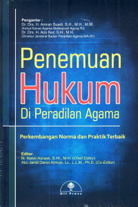 Image of Penemuan Hukum Di Peradilan Agama : Perkembangan Norma Dan Praktik Terbaik