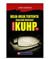 Image of Delik-Delik Tertentu (Special Delicten) Di Dalam KUHP