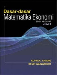 Dasar-Dasar Matematika Ekonomi Jil 2