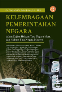 Kelembagaan Pemerintahan Negara Dalam Kajian Hukum Tata Negara Islam Dan Hukum Tata Negara Modern